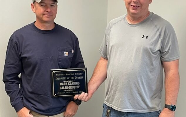 Marshall Municipal Utilities Announces Employees of the Quarter