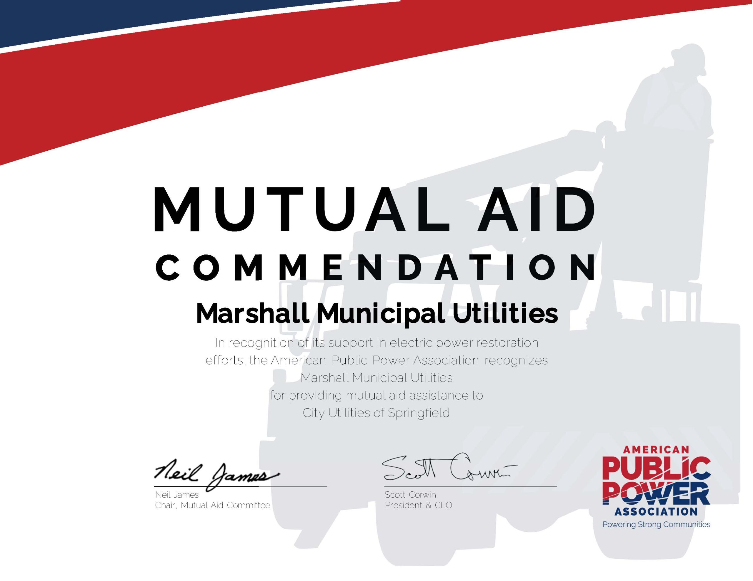 Mutual Aid Commendation Appa