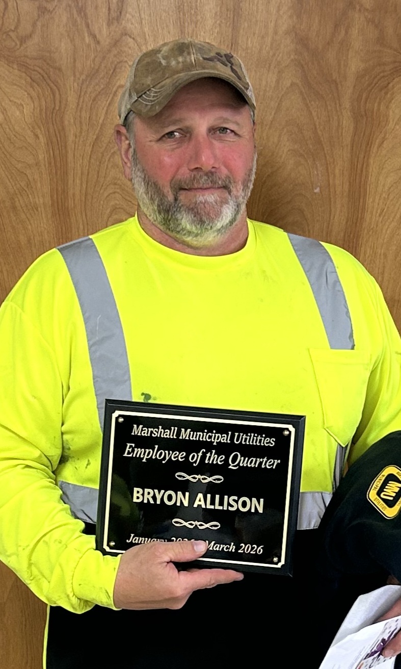 Bryon Allison Employee of the Quarter March 2026